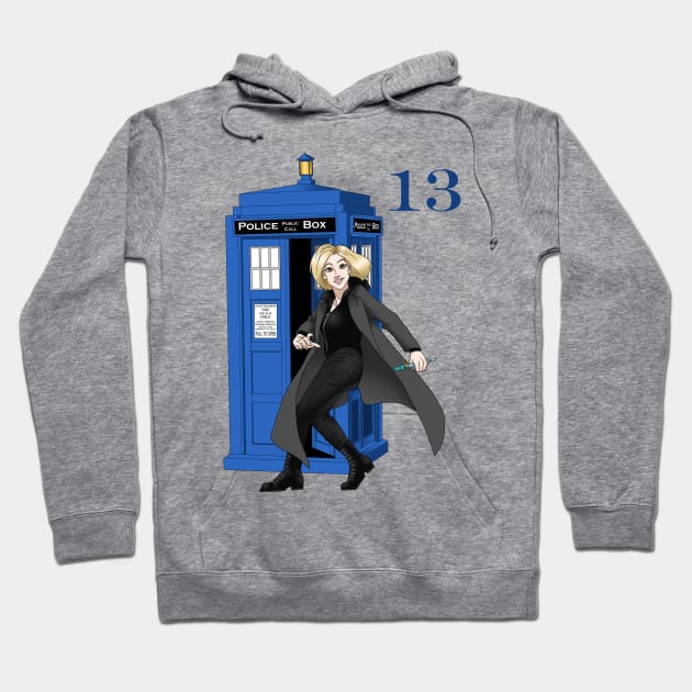 13th Doctor Hoodie by WickedREDart